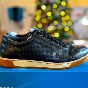 Mens Cole Haan Navy Leather Work and Play Shoes Size 9